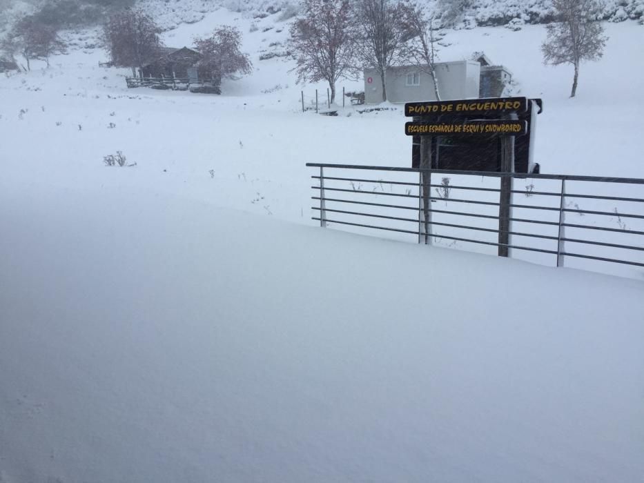 Ola de frío y nieve en Asturias