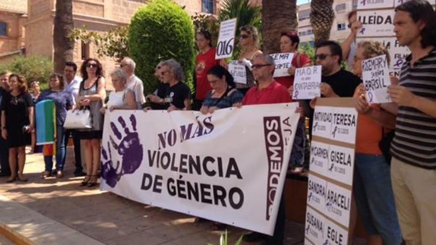 Concentración contra la violencia machista