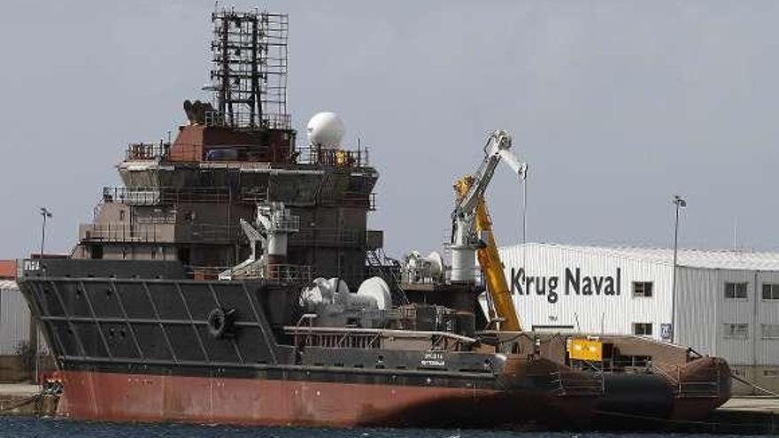 Heerema bautizó el primer anclero con el nombre de "Bylgia". // J.S.