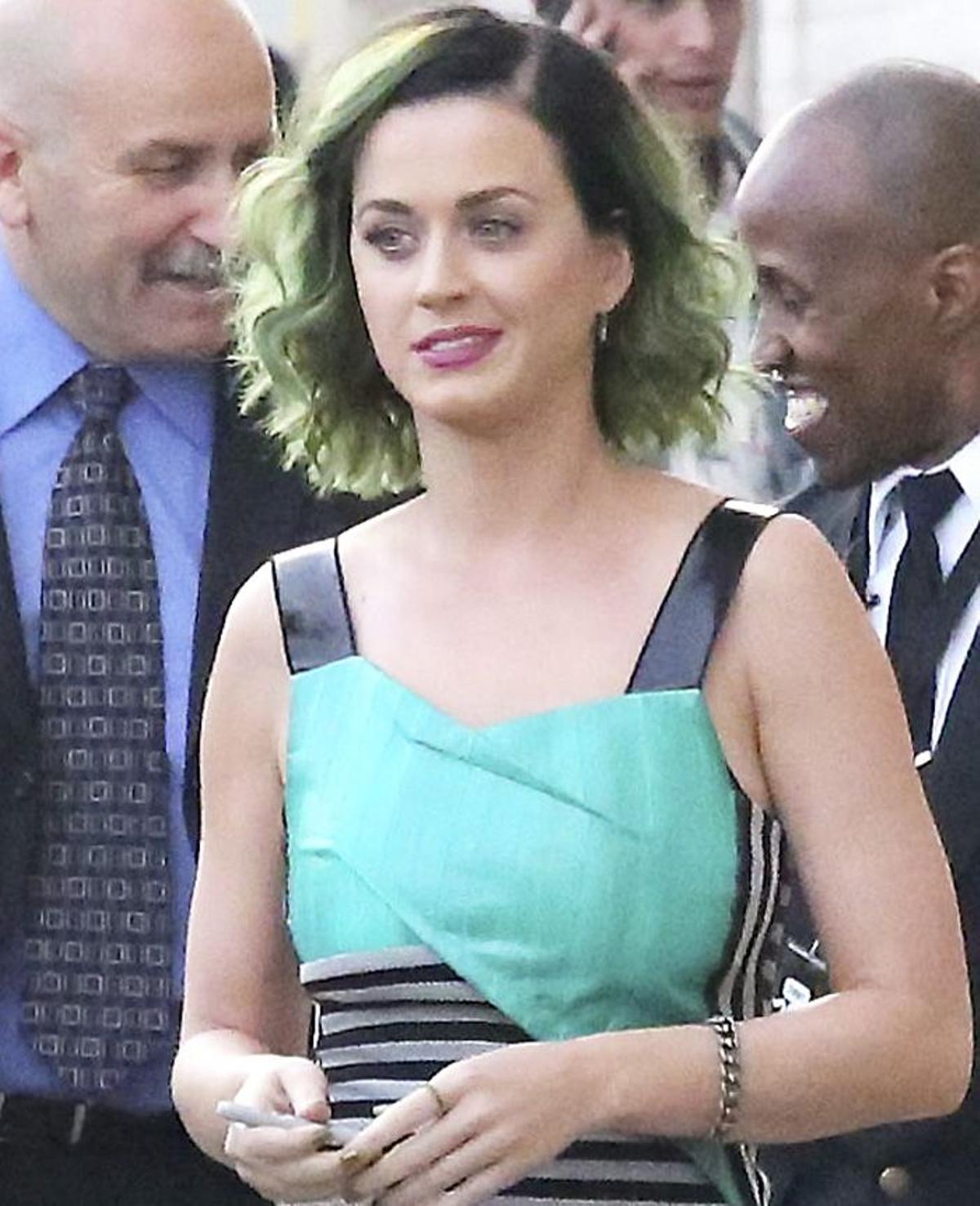 Katy Perry, con melena verde