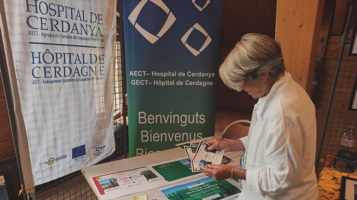 Un dels espais de divulgació de l'Hospital a la cita de Font romeu