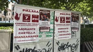 Guerra de empresas taurinas en Inca: Denuncian que se han tapado carteles de la corrida con anuncios de otro evento de toros