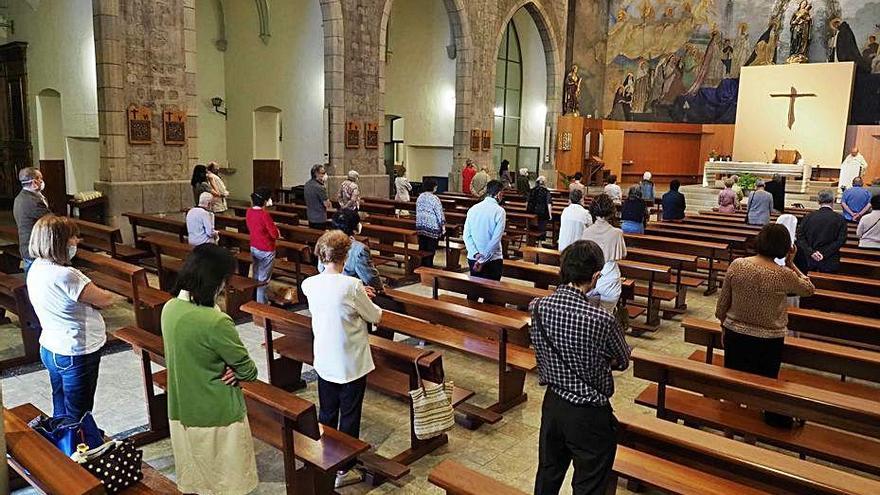 Celebració d&#039;una missa a Girona, ara fa uns mesos.