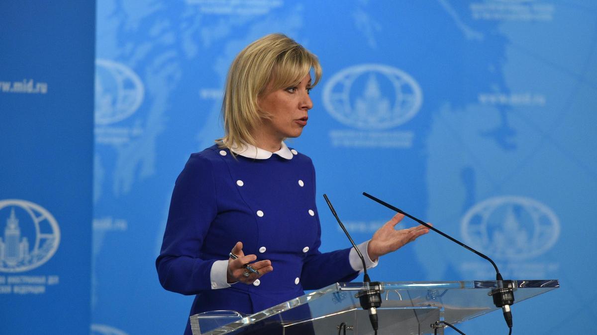 La portavoz del Ministerio de Exteriores de Rusia, Maria Zajarova