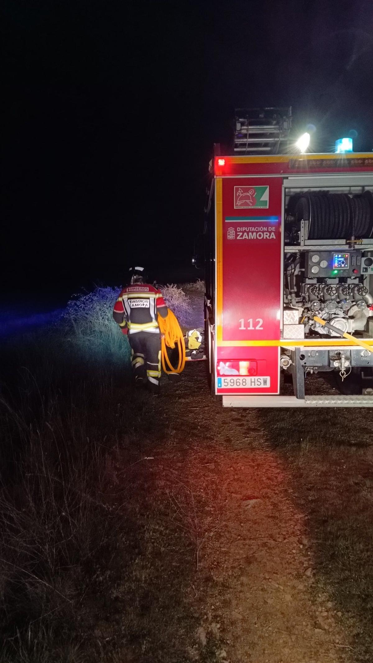 Actuación de los bomberos del Consorcio Provincial en Las Enillas