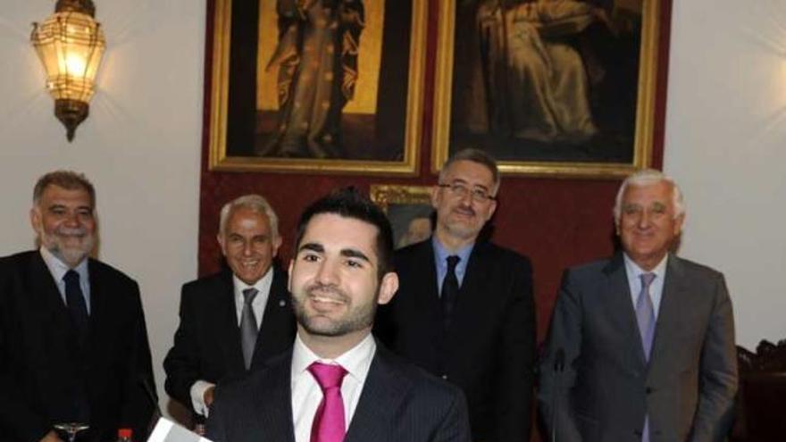 Eugenio Olmedo durante la entrega de los premios.