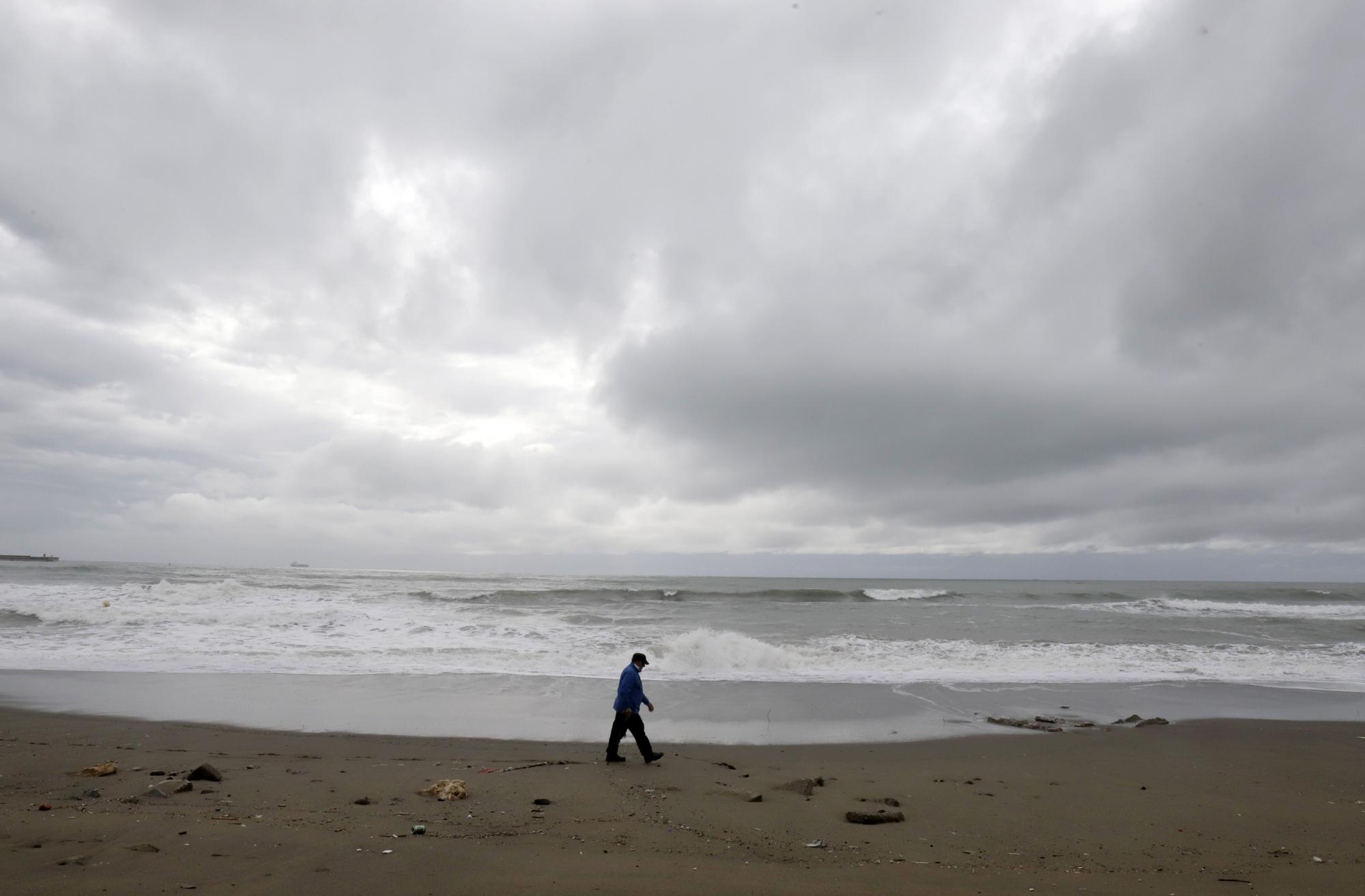 Daños por el temporal en Málaga