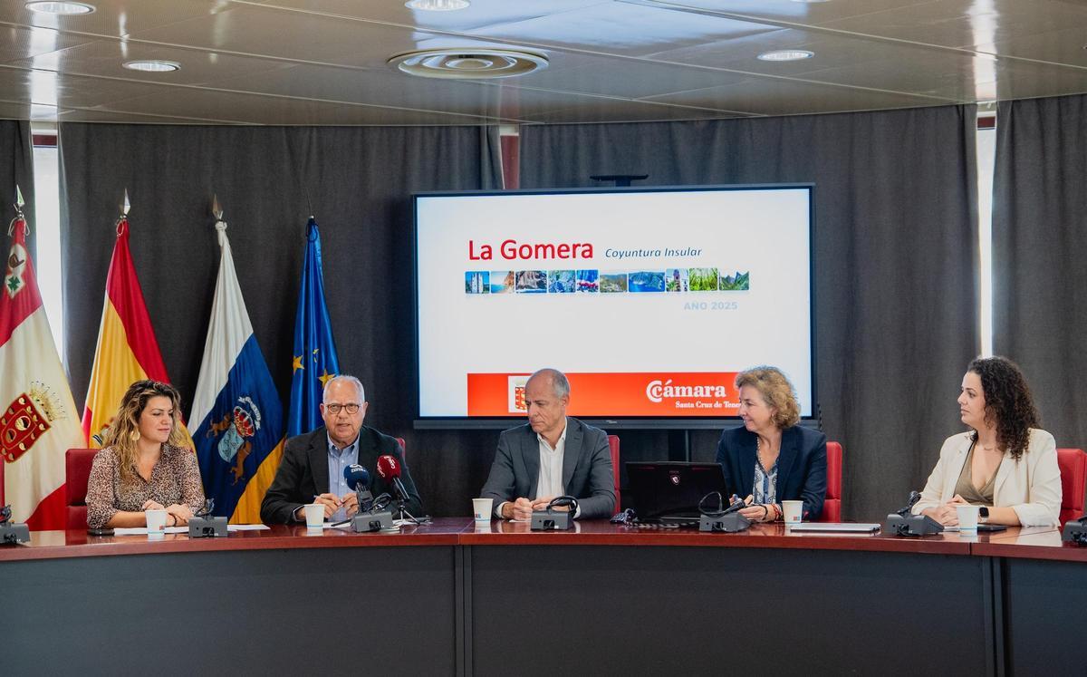 Imagen de la rueda de prensa en la que se dieron los datos del Informe de Coyuntura Económica de 2025.