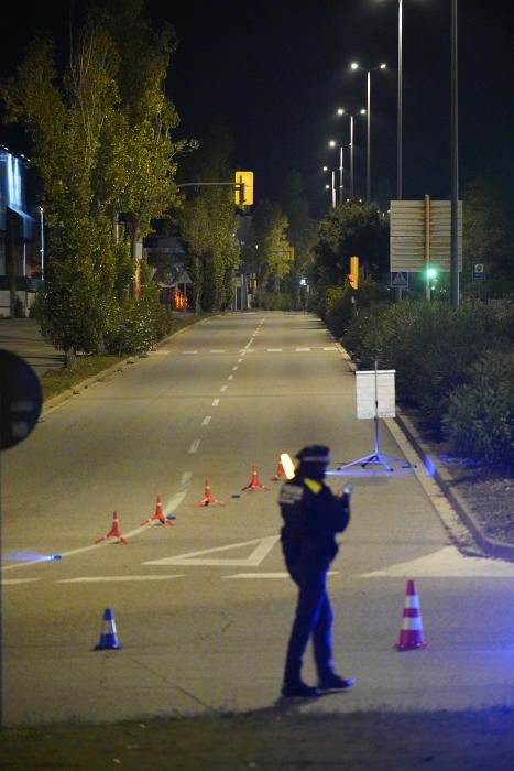 Control dels Mossos d''Esquadra i la Policia Local de Sarrià de Ter pel toc de queda