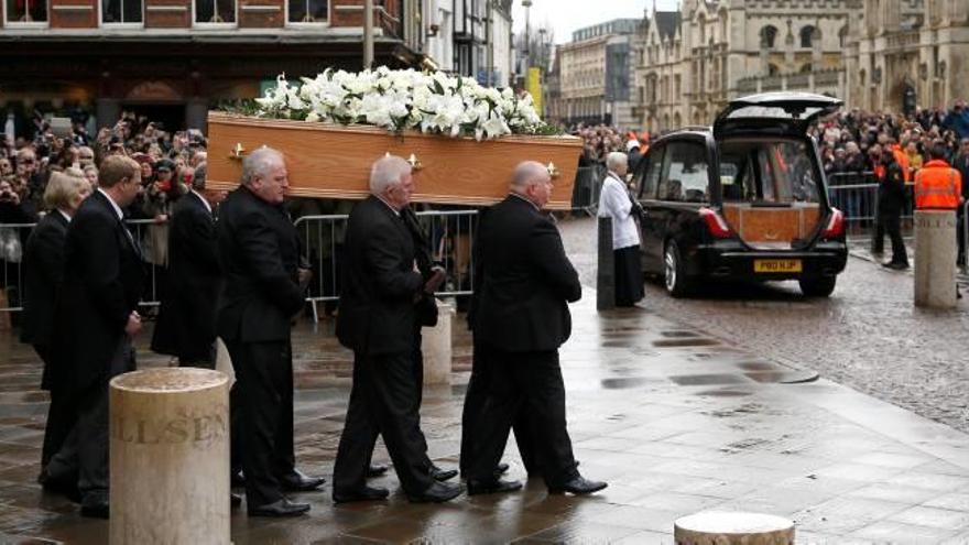 Un moment de l&#039;acte celebrat ahir a Cambridge.