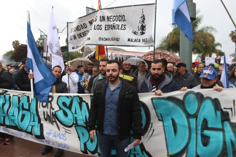 Marcha por la sanidad pública en Málaga