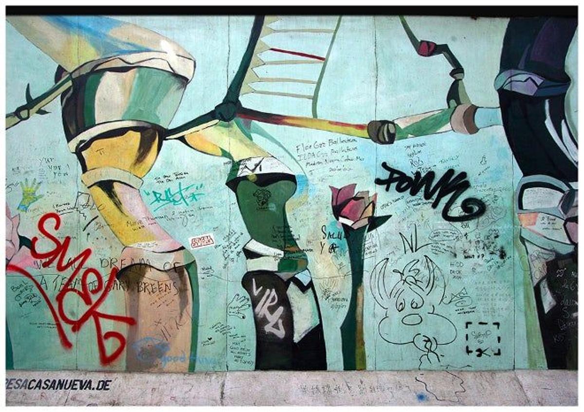 Pintadas en el Muro de Berlín