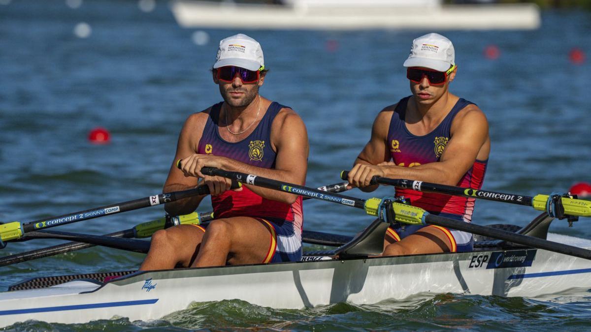Rodrigo Conde y Caetano Horta, durante una competición. | RFER