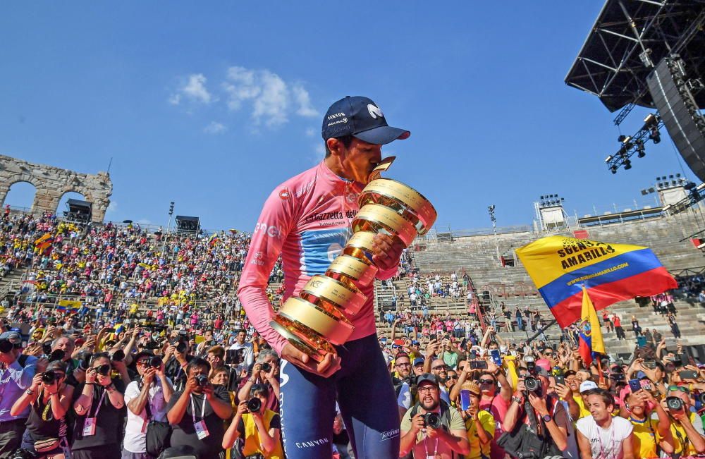 Richard Carapaz, ganador del Giro de Italia 2019