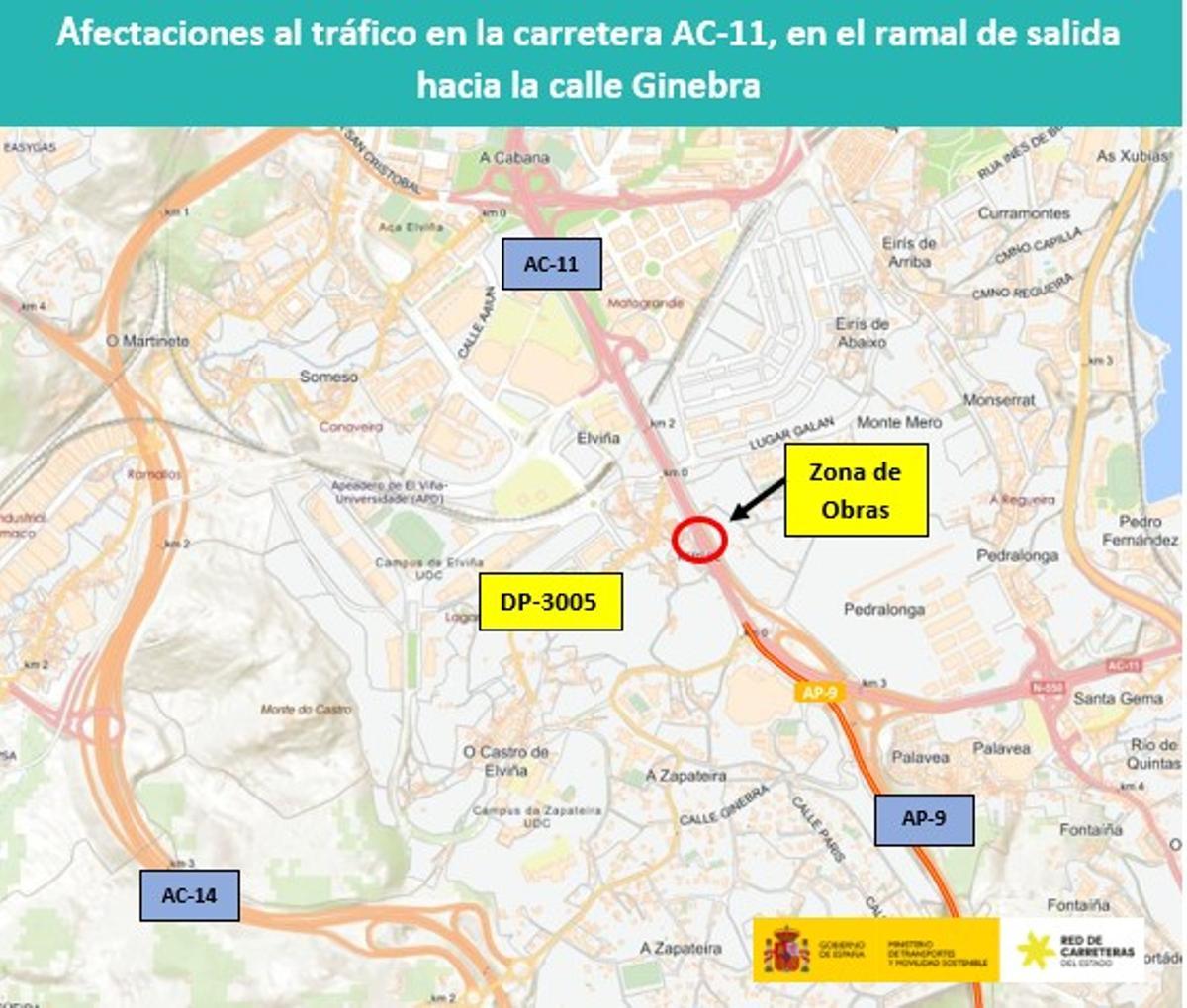 Mapa de las obras