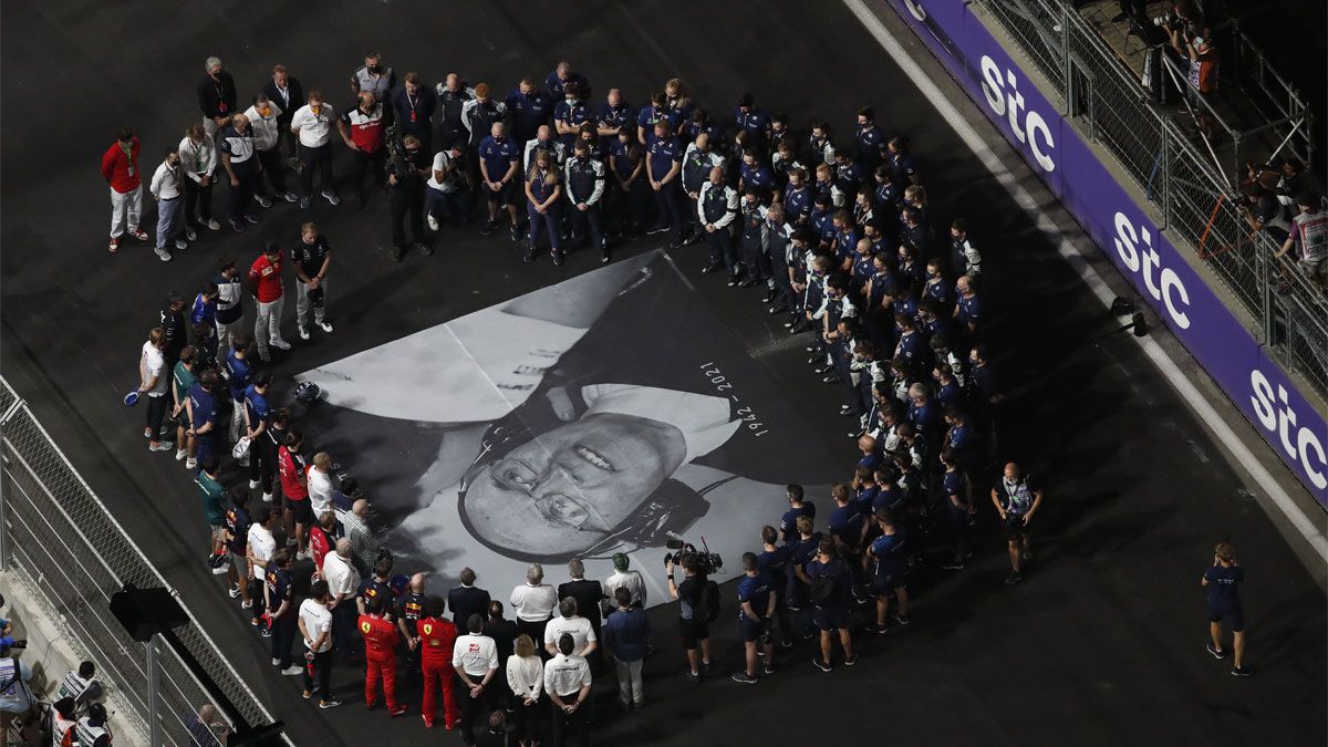 El homenaje a Sir Frank Williams en la parrilla de Jeddah