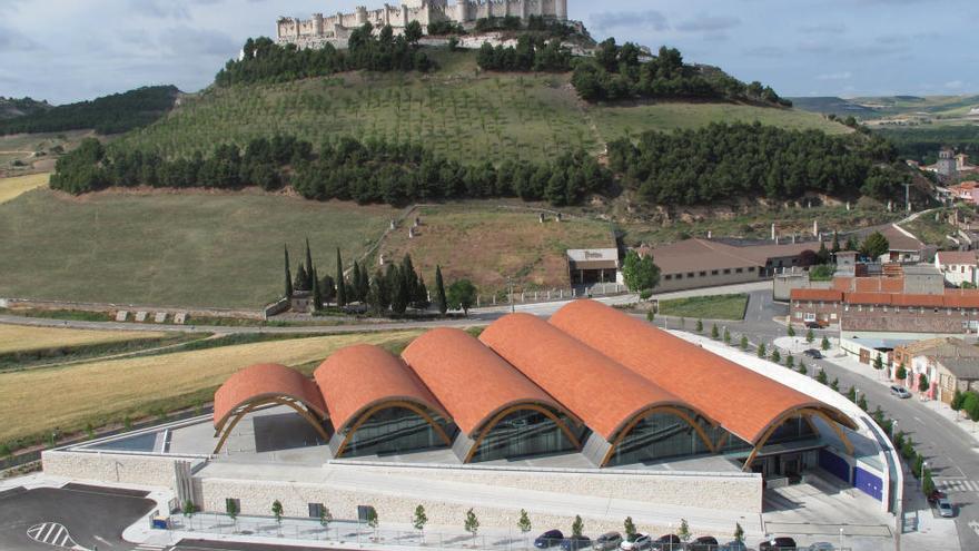 Foto aérea de las bodegas del vino de las jornadas.