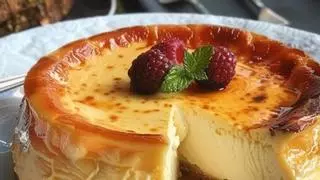 El flan de queso mascarpone más fácil de preparar