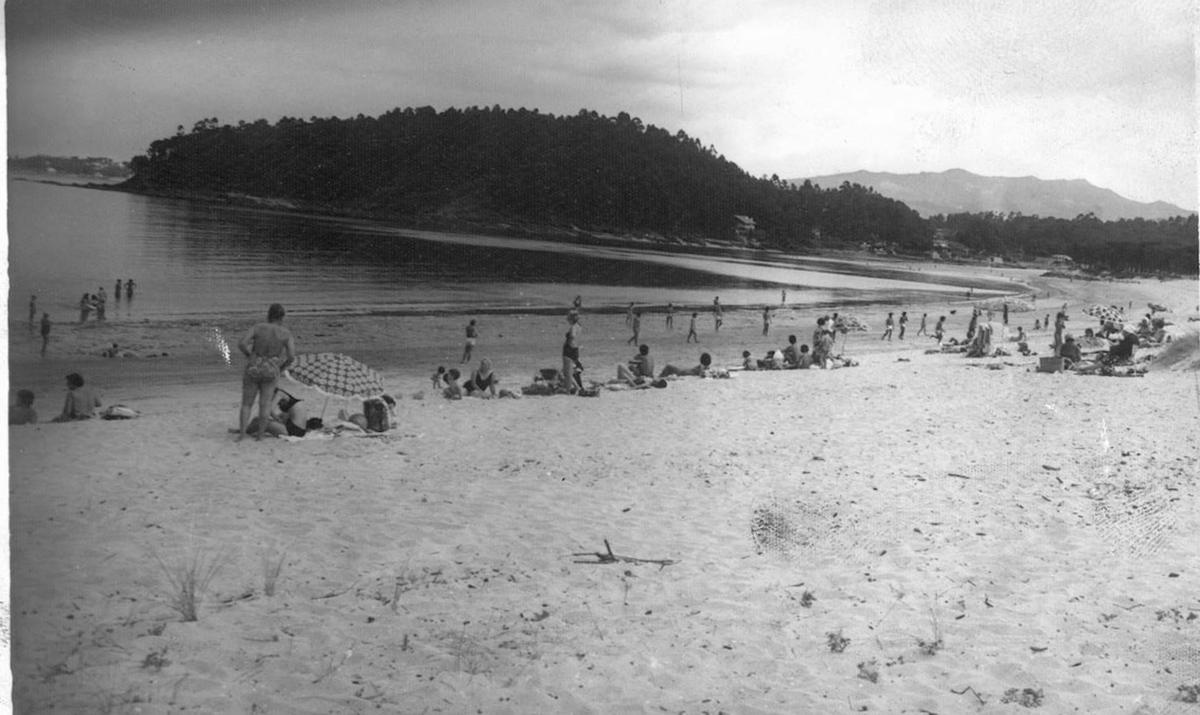 Playa de Ladeira, en Baiona.