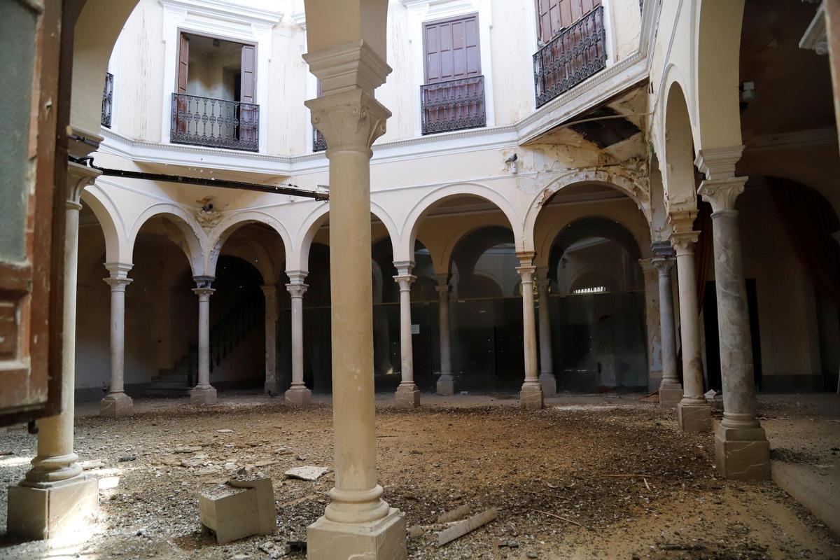 Interior del edificio de la Real Academia de Córdoba.