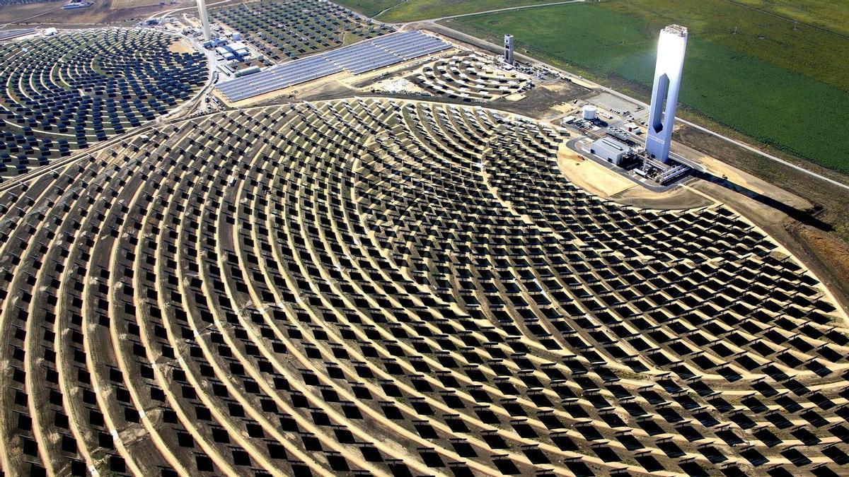 Parque de energía renovable en Sanlúcar la Mayor (Sevilla)