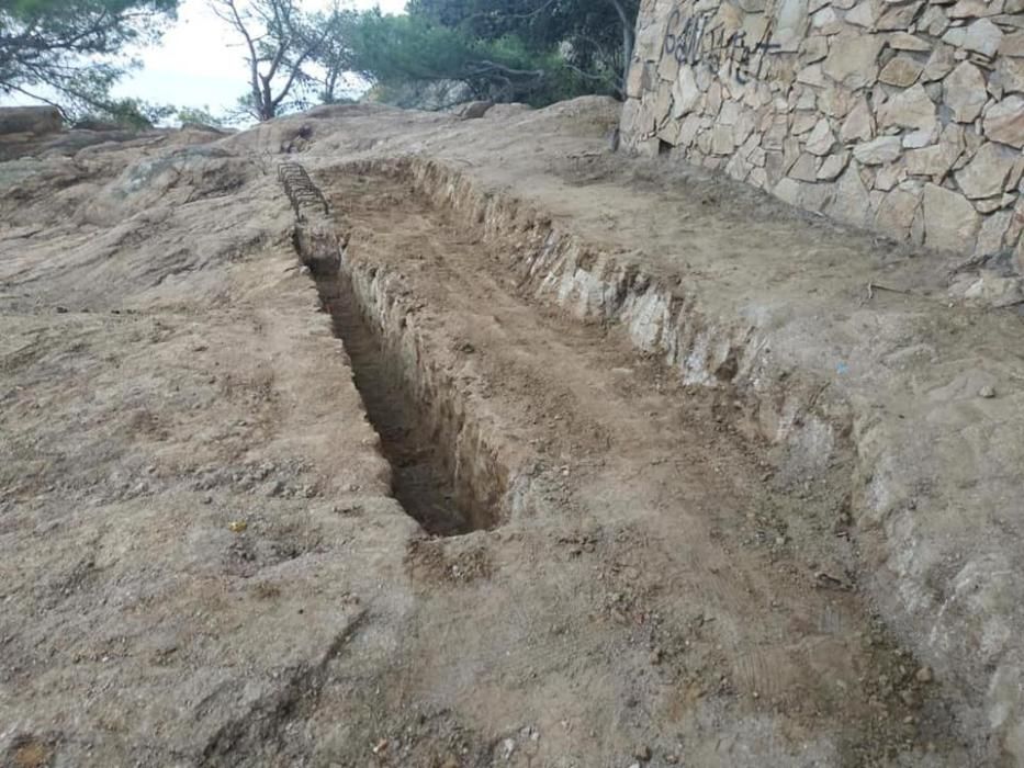 Obres de reforma del camí de ronda de Palamós