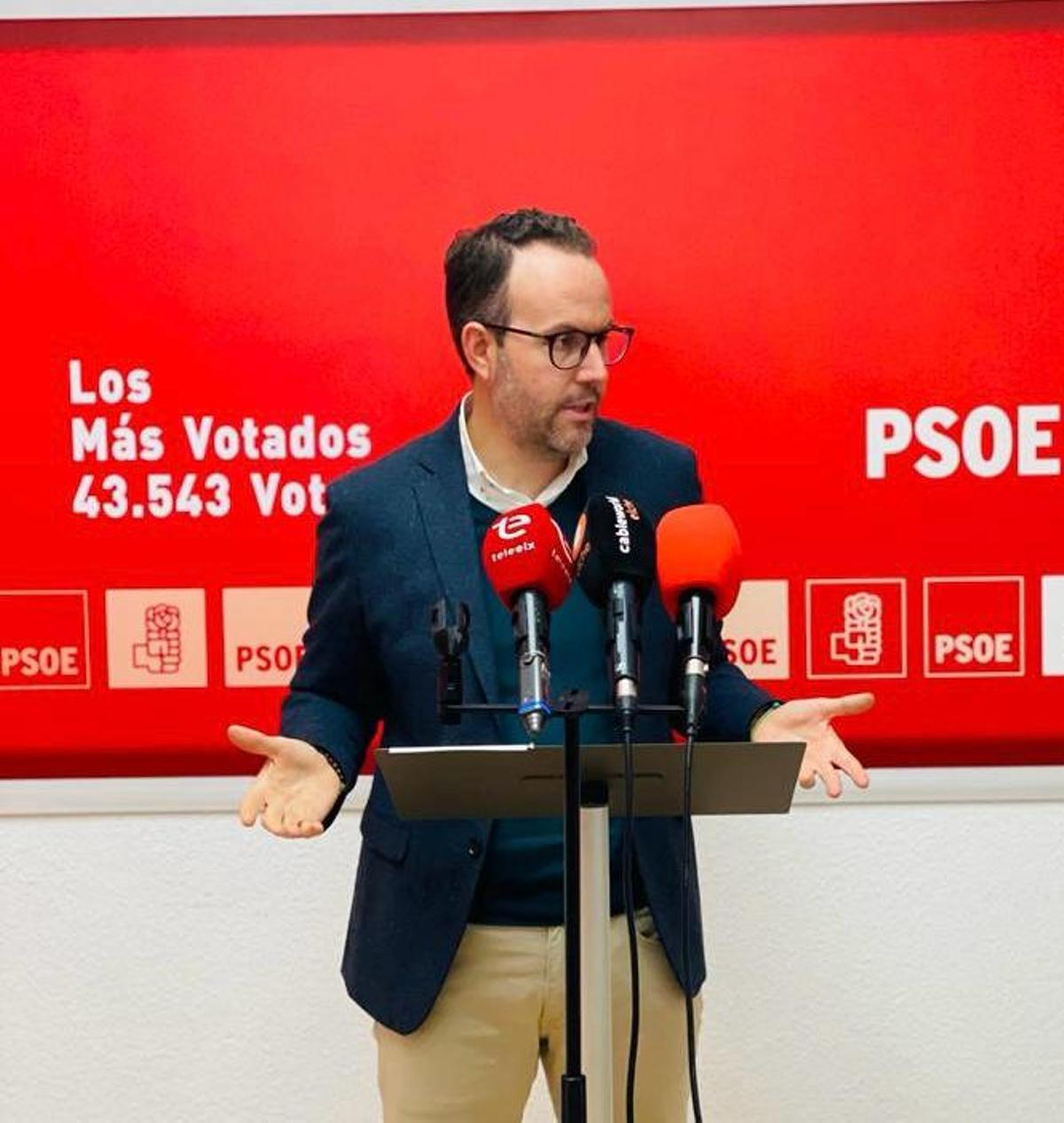 Héctor Díez, portavoz del grupo municipal del PSOE en Elche