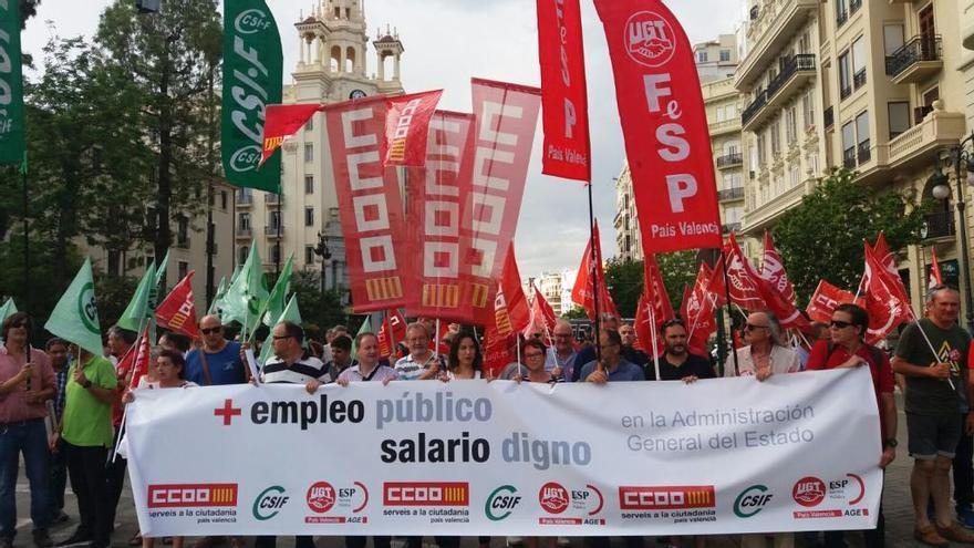 Protesta en València.