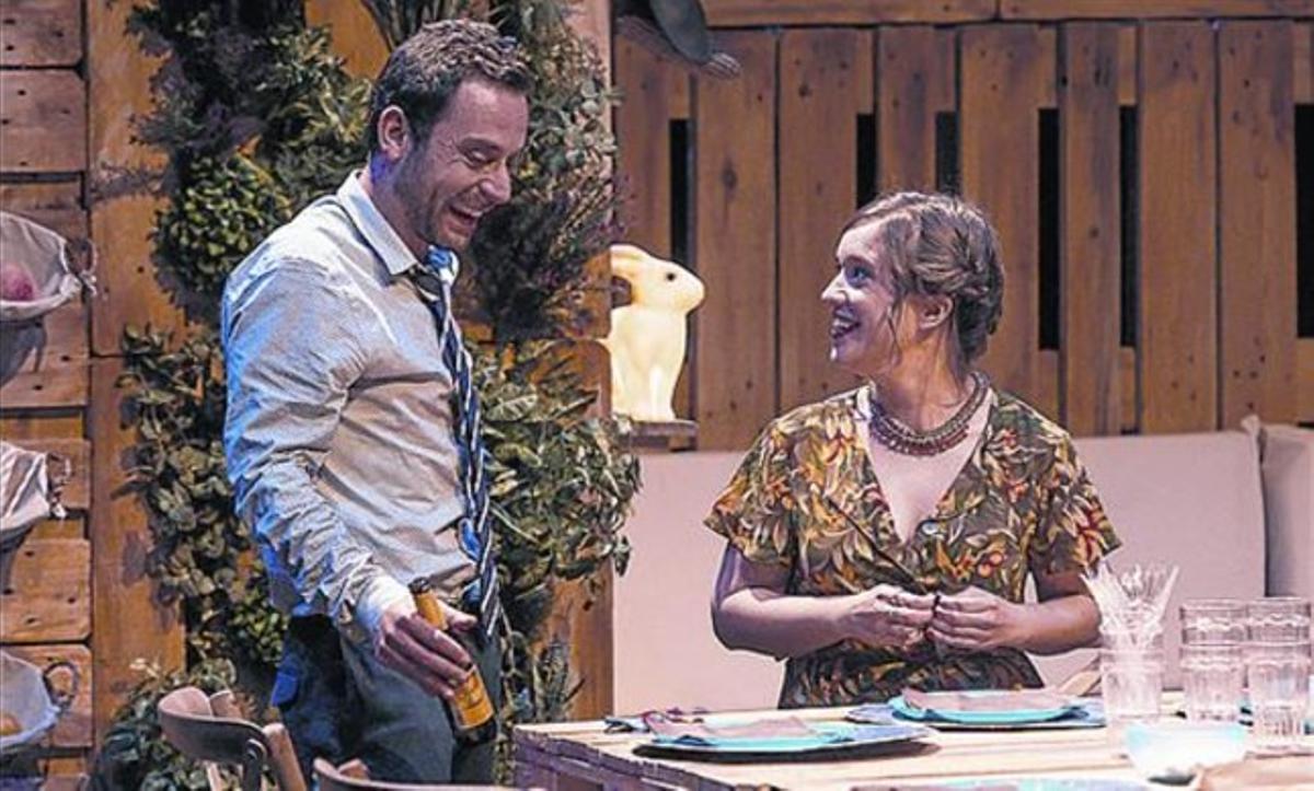 Edu Buch i Martina Tresserra, en la comèdia ’Animals de companyia’.