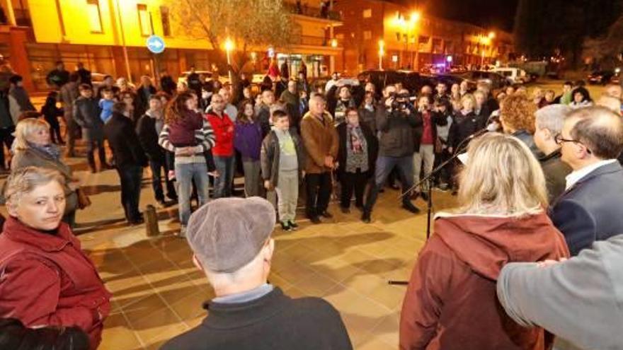 La mobilització per reclamar l&#039;ambulància a Anglès.