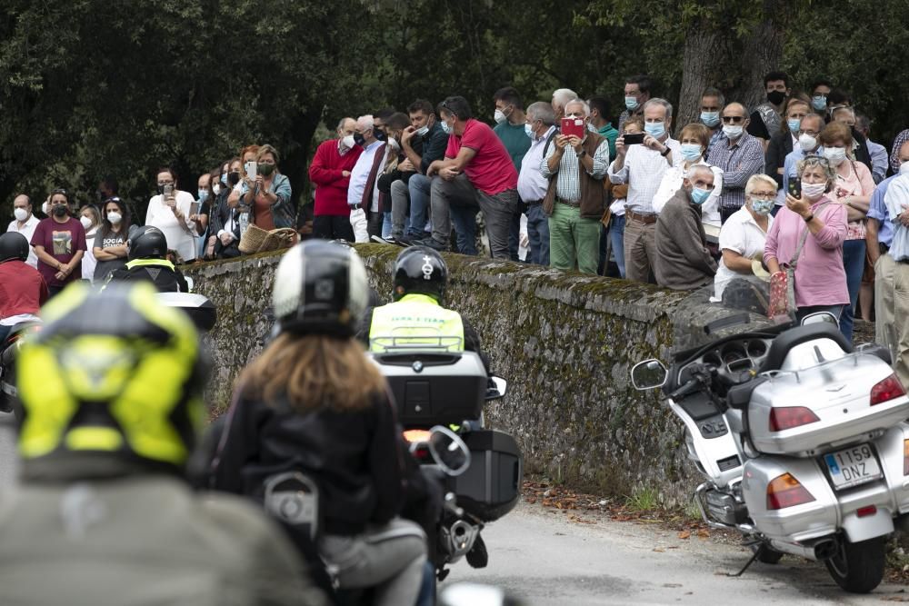 Funeral y despedida motera de Bernard Marcos, el mecánico fallecido en Llanes en un fatal accidente