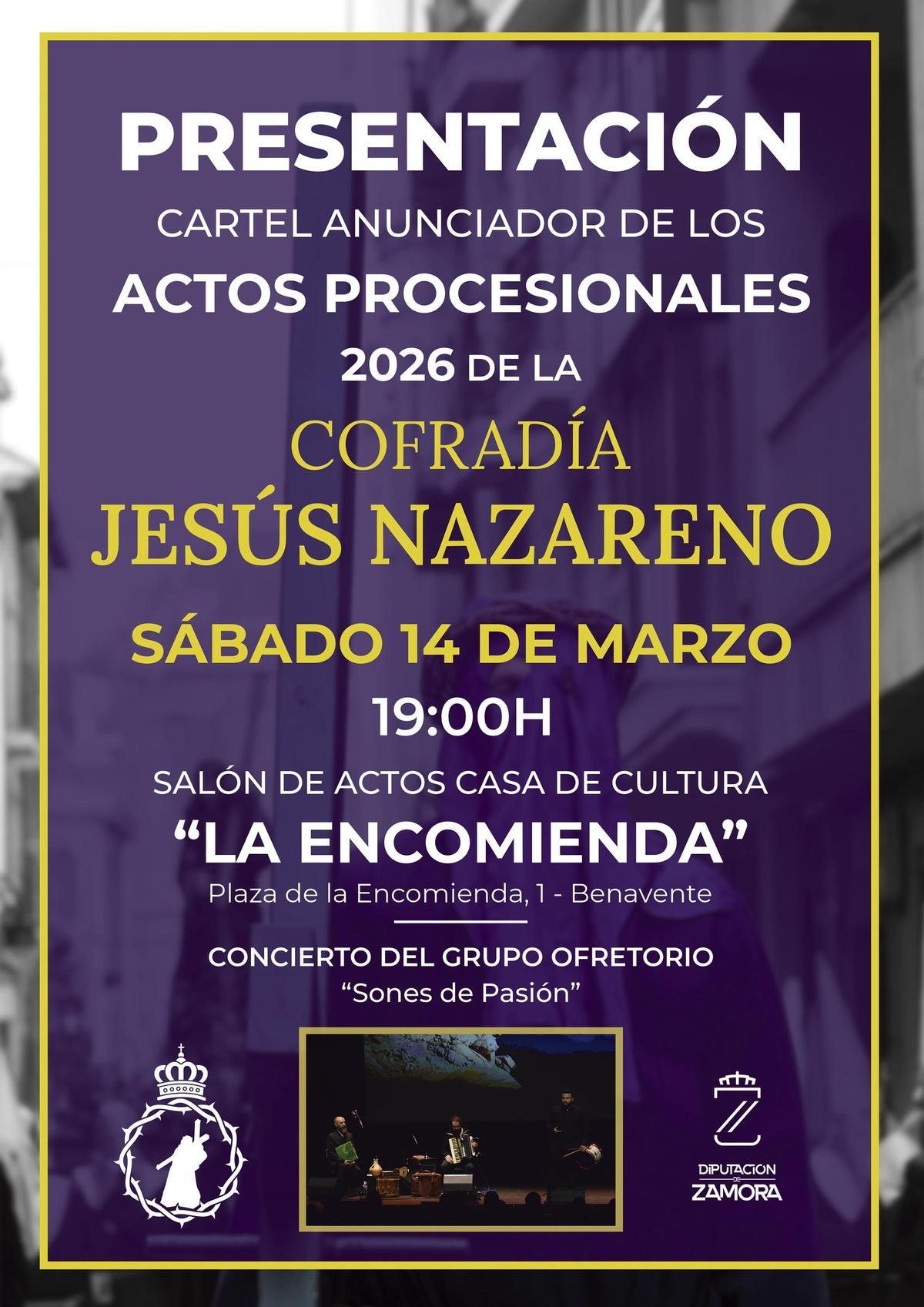 Cartel de la presentación de los carteles anunciadores.