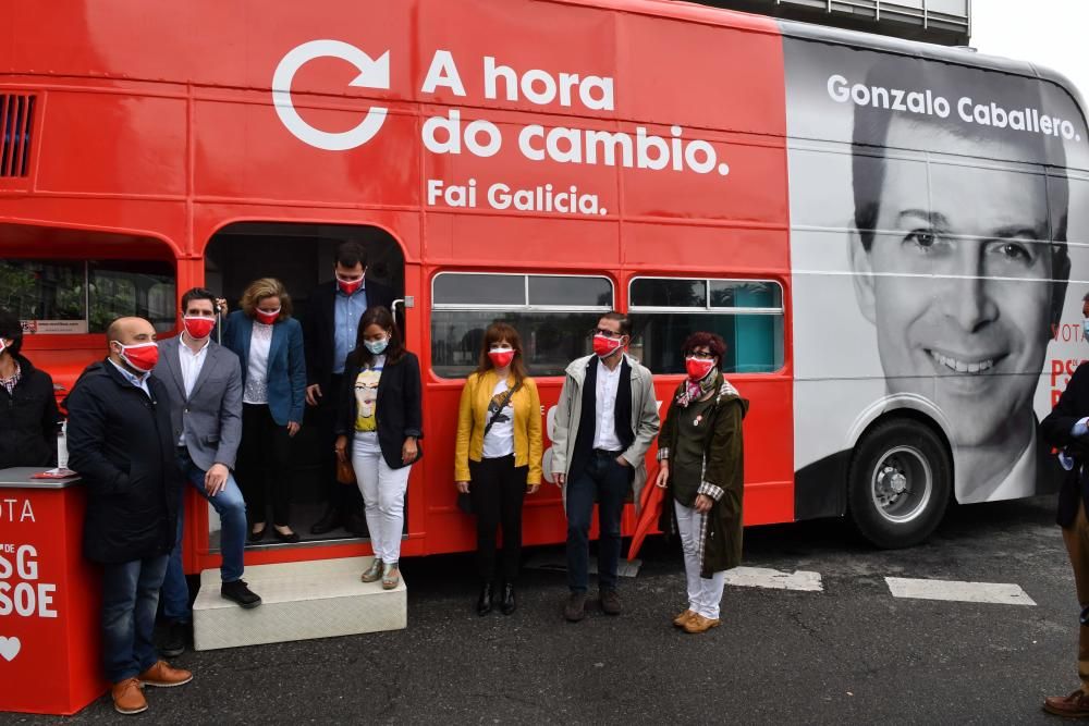 Nadia Calviño y Gonzalo Caballero en A Coruña