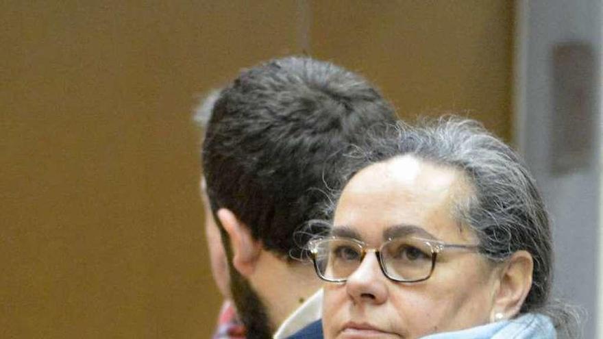 La exalcaldesa de Betanzos, María Faraldo, ayer en el juicio.