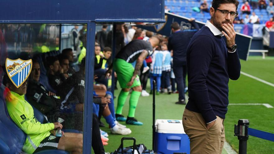 Víctor Sánchez del Amo, entrenador del Málaga CF.