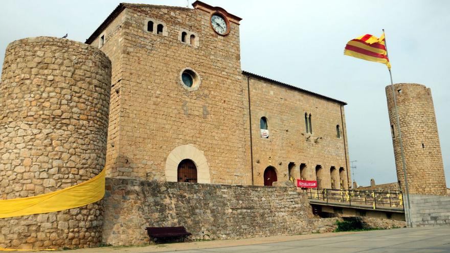 Pla general del Castell de Bellcaire; a mà esquerra, la part corresponent a l’església. | GEMMA TUBERT/ACN