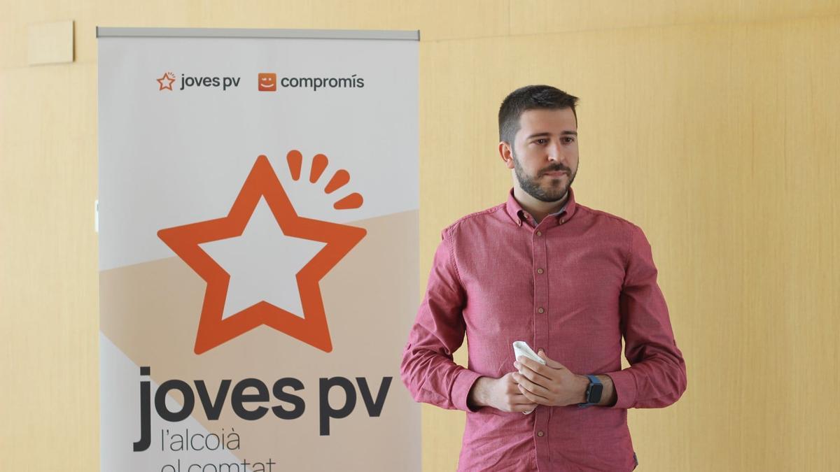 El candidato de Compromís en Cocentaina, Jordi Pla.