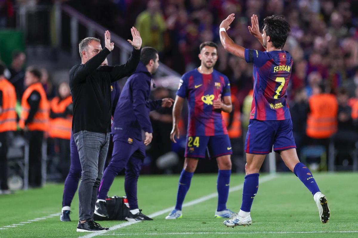 Ferran celebró con Flick