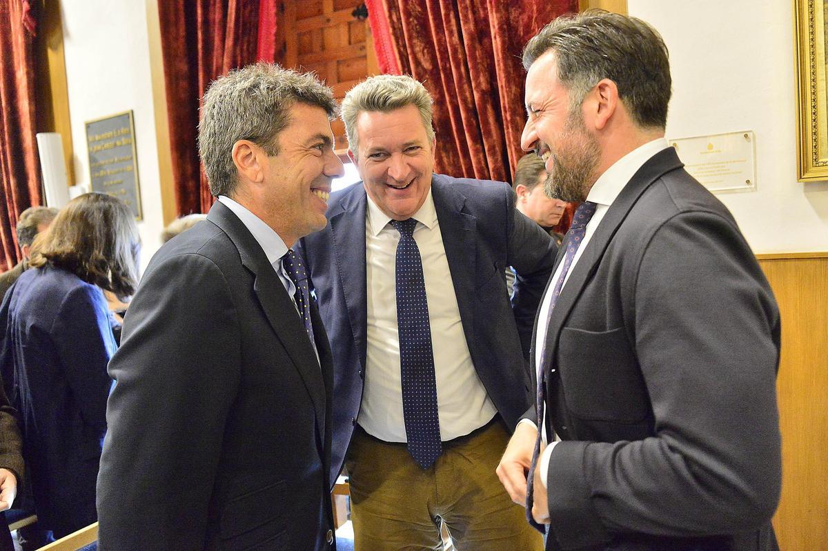 Mazón, Martínez Mus y Ruz, hace unos días en Elche