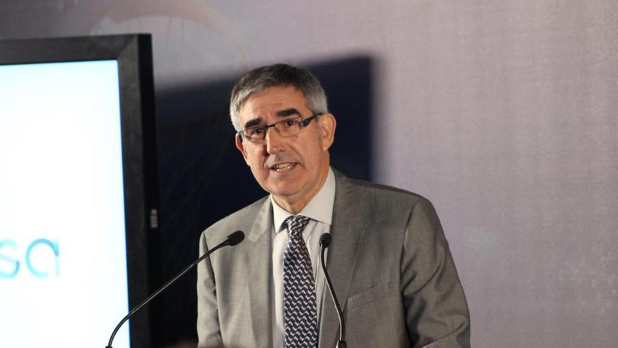 Jordi Bertomeu, CEO de la Euroliga, durante la conferencia de prensa.