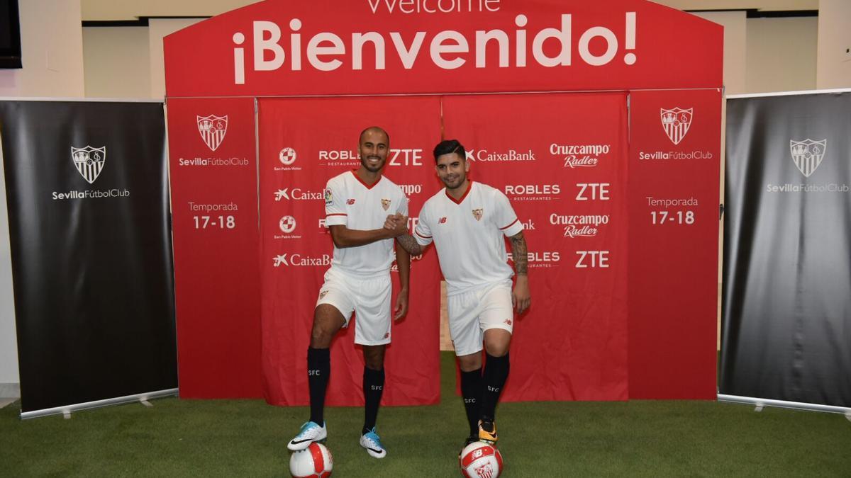 Guido Pizarro y Ever Banega. / Jesús Barrera