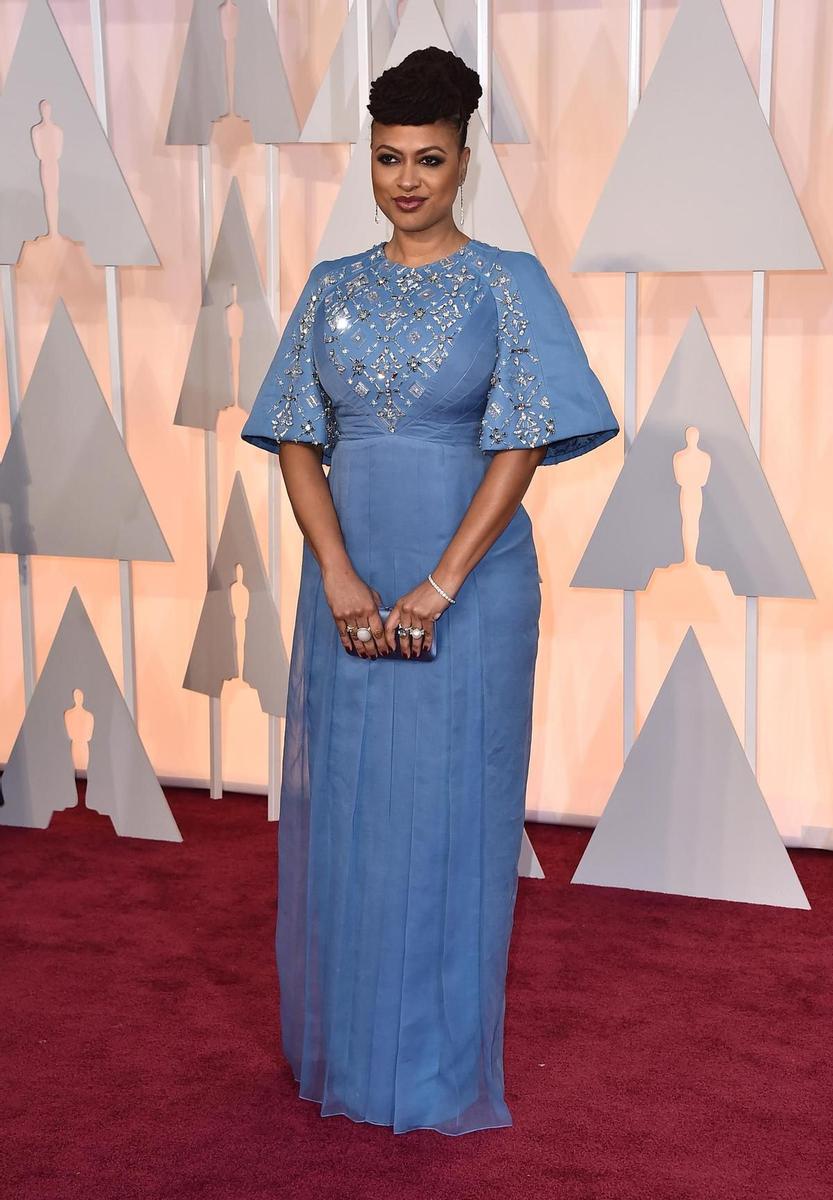 Oscar 2015, Ava Duvernay con vestido en azul