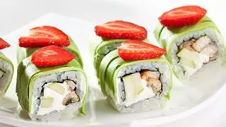 Sushi con cosas: simplemente di que no