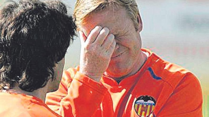 Koeman, en su etapa como entrenador del Valencia CF