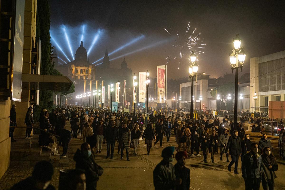 En los alrededores de la plaza Espanya