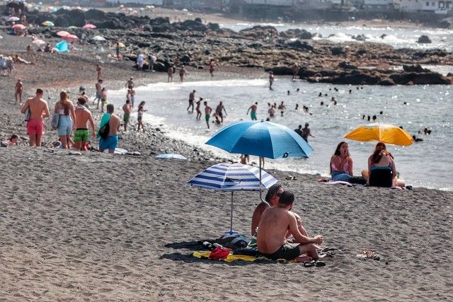 Playa Jardín, en Puerto de la Cruz