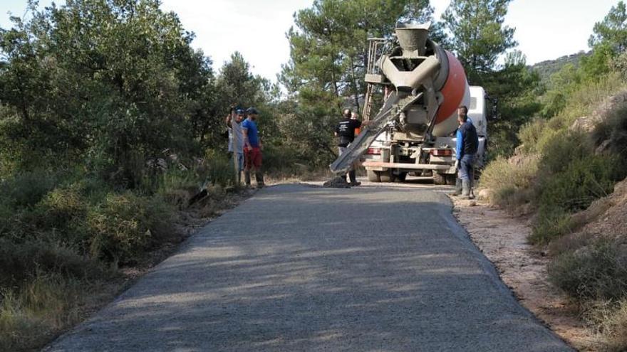 Obres en un dels camins on s&#039;han executat les millores