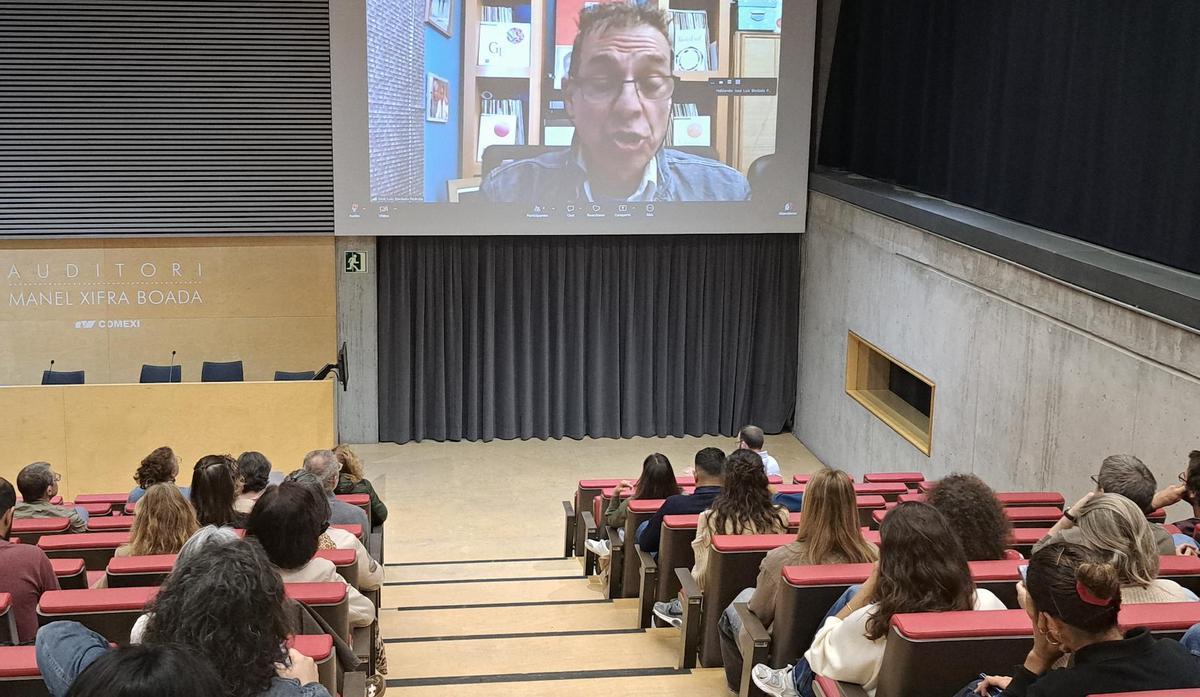 José Luis Bimbela, durante su conferencia online en Girona