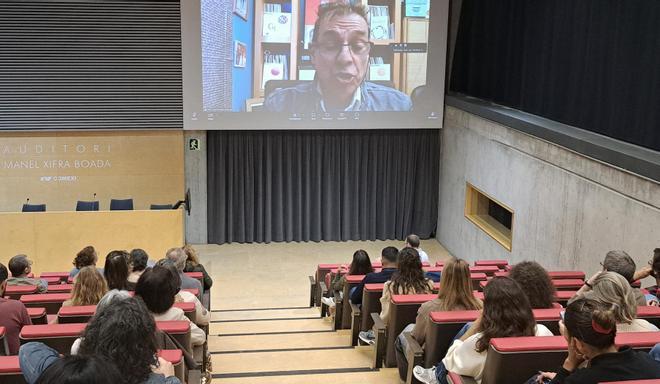 José Luis Bimbela, durante su conferencia online en Girona