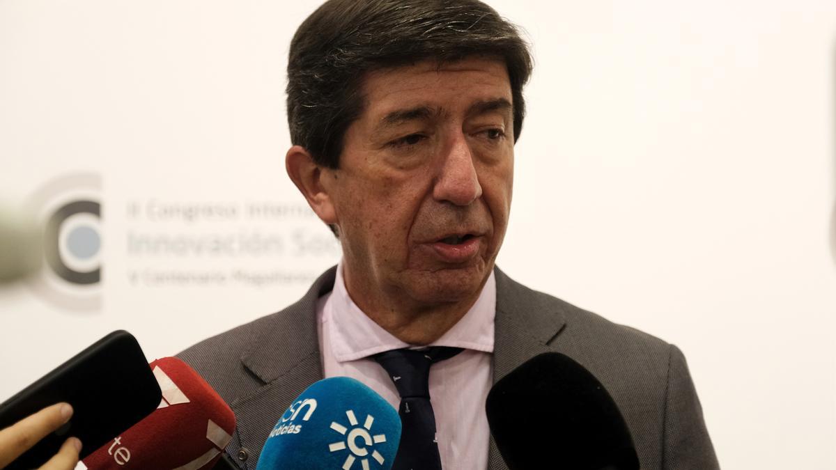 El vicepresidente de la Junta de Andalucía, Juan Marín.